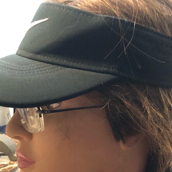 Nike Adult Unisex Performance Sports Dri-Fit Swoosh Adjustable Visor - Picture 8 of 16